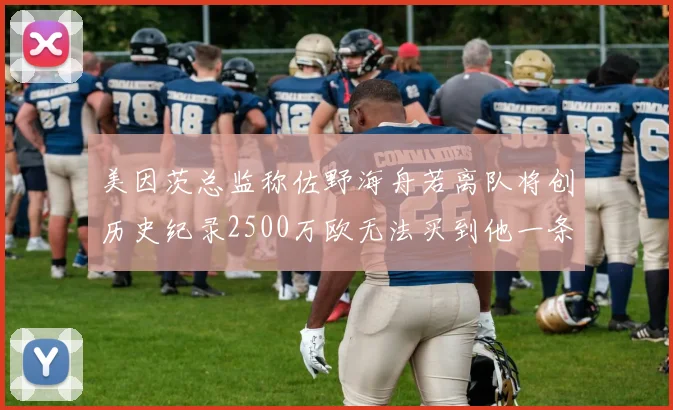 美因茨总监称佐野海舟若离队将创历史纪录2500万欧无法买到他一条腿